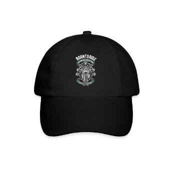 Born To Ride Skull Biker Motorcyclist Skull - Baseball Cap - black/black - Front