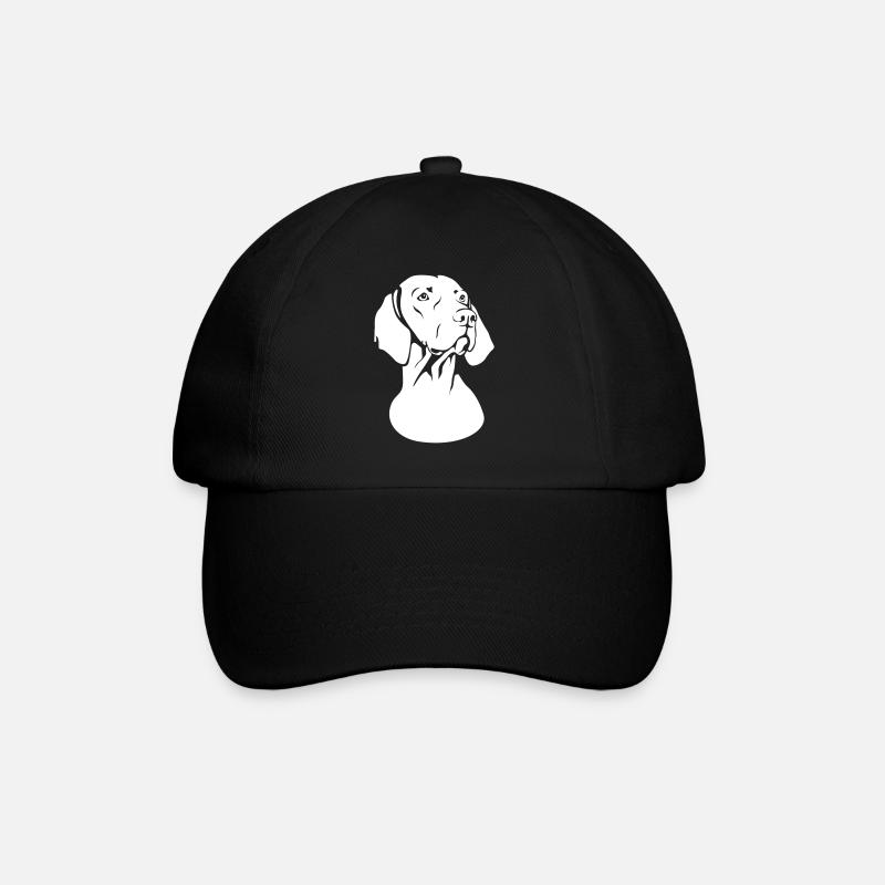 Magyar Viszla / Ungarisch Kurzhaar - Baseballkappe - Schwarz/Schwarz
