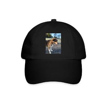 Amour de chien / chien / animal - Casquette classique - noir/noir - Devant