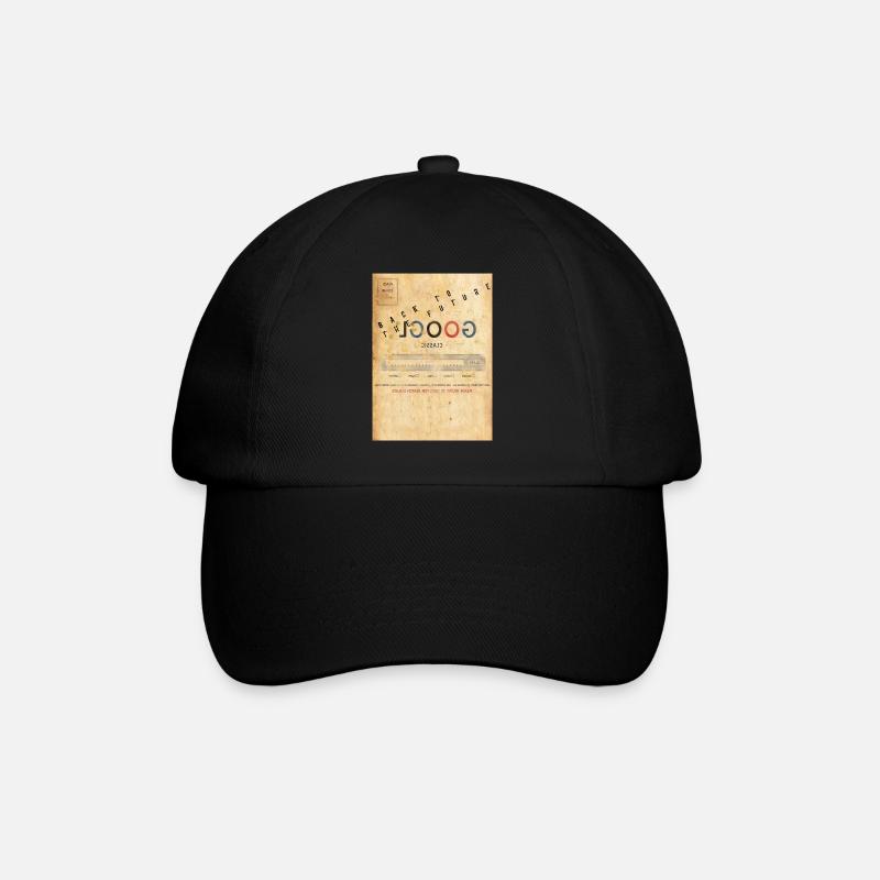 Google Back to the Future Parody - Baseball Cap - black/black