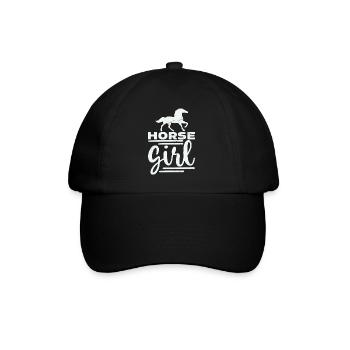 Horse Girl - Baseballkappe - Schwarz/Schwarz - Vorne