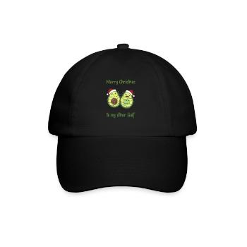Avocado Christmas Lights Funny Avocados - Baseball Cap - black/black - Front