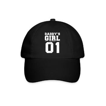 Daddy's Girl 01 Familie Matching Frauen Tochter - Baseballkappe - Schwarz/Schwarz - Vorne