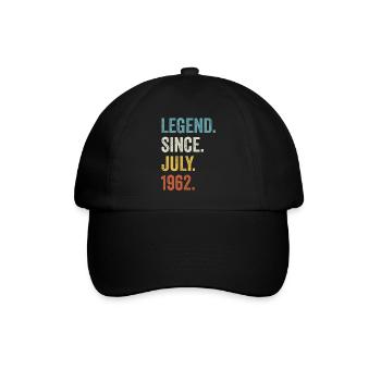 Légende Depuis juillet 1962 60e anniversaire - Casquette classique - noir/noir - Devant