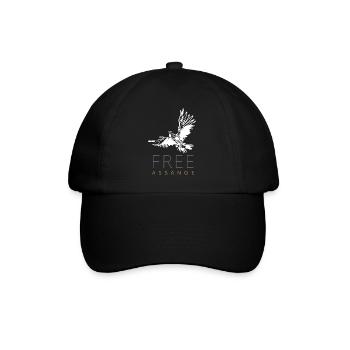 Free Assange Freedom for Julian Assange Pigeon - Baseball Cap - black/black - Front