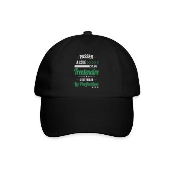 Anniversaire 30 ans - Trentenaire Perfection - Casquette classique - noir/noir - Devant