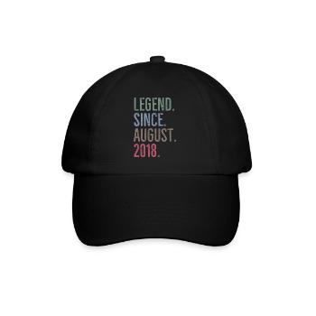 Legende seit August 2018 - Baseballkappe - Schwarz/Schwarz - Vorne