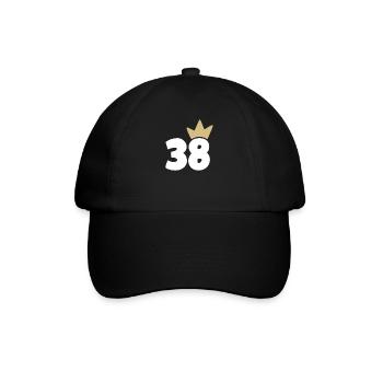 38 Numéro de couronne 38 - Casquette classique - noir/noir - Devant