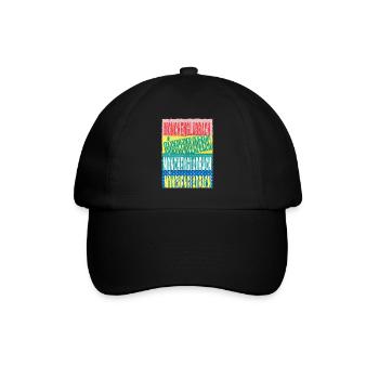 Mönchengladbach Germany City Font Skyline - Baseball Cap - black/black - Front