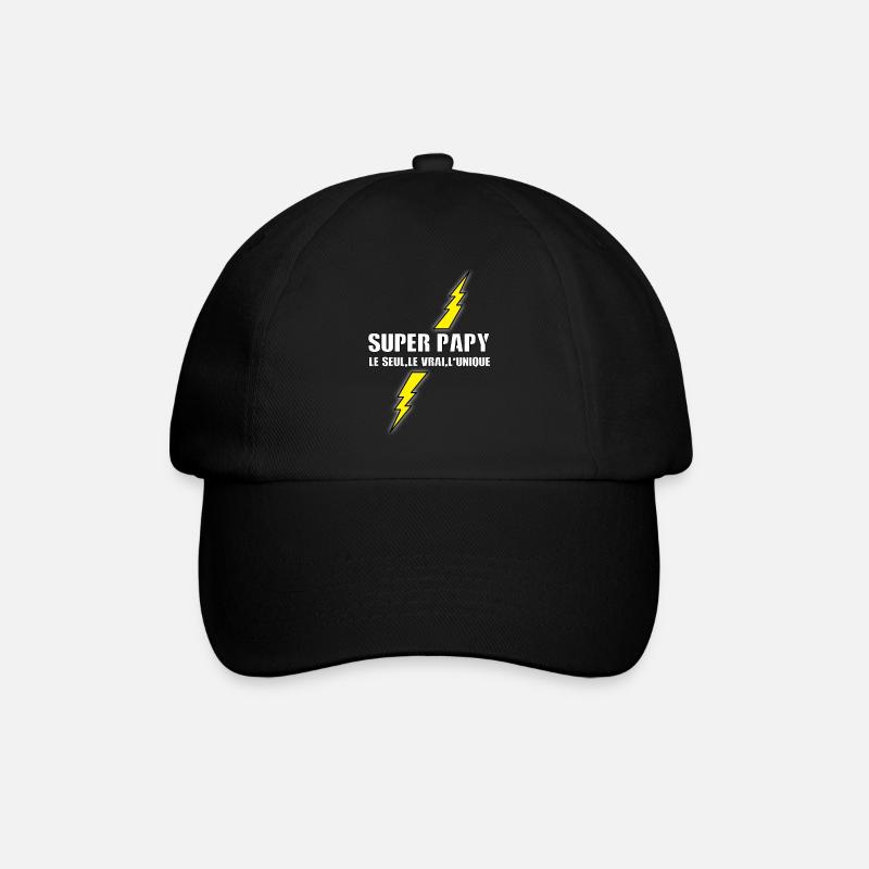 Super papy - Casquette classique - noir/noir