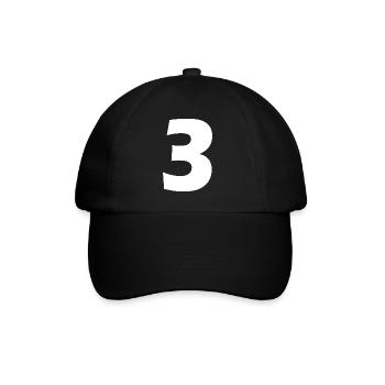 3 - Casquette classique - noir/noir - Devant
