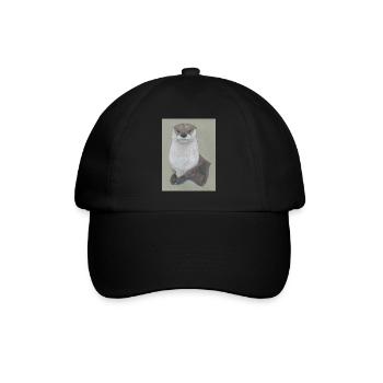 230324 Loutre 3 - Casquette classique - noir/noir - Devant