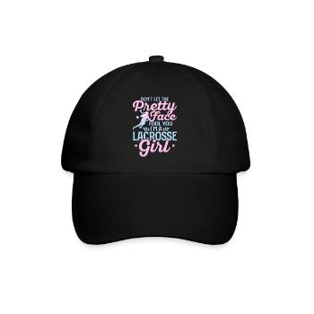 Ne laissez pas le joli visage vous tromper Je suis une crosse - Casquette classique - noir/noir - Devant