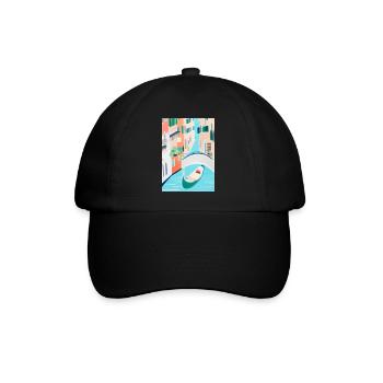 Venedig Italien - Baseballkappe - Schwarz/Schwarz - Vorne