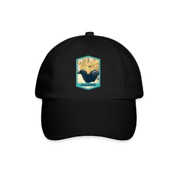 Illustration of Les Arcs Marinha Beach - Algarve - Baseball Cap - black/black - Front