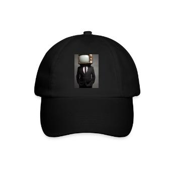 Anzug Tube TV Mann - Baseballkappe - Schwarz/Schwarz - Vorne