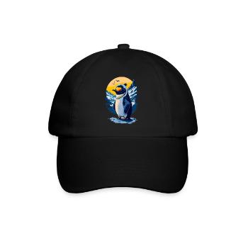 Pingouin mignon - Casquette classique - noir/noir - Devant
