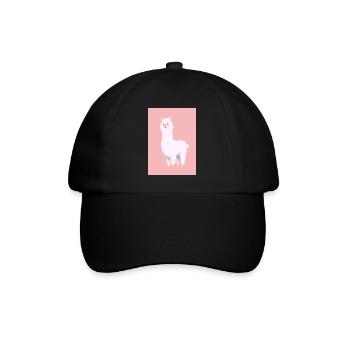 Pastell-Alpaka - Baseballkappe - Schwarz/Schwarz - Vorne