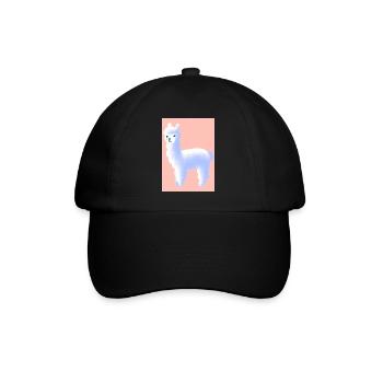 Pastell-Alpaka - Baseballkappe - Schwarz/Schwarz - Vorne