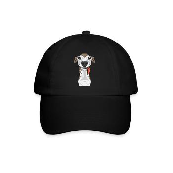 Italian Greyhound Greyhound Dogs - Baseball Cap - black/black - Front