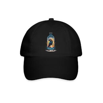 Bouteille de perroquet - Casquette classique - noir/noir - Devant