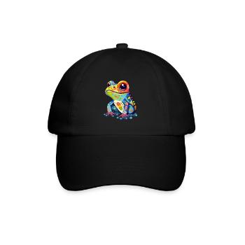 Grenouille - Casquette classique - noir/noir - Devant