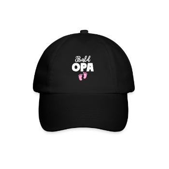 Bald Opa Mädchen Baby Großvater - Baseballkappe - Schwarz/Schwarz - Vorne