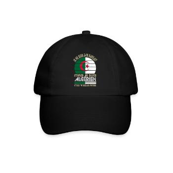 Je ne suis pas parfait mais je suis Algérien - Casquette classique - noir/noir - Devant