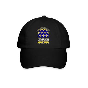 Je ne suis pas parfaite mais je suis Ardéchoise - Casquette classique - noir/noir - Devant