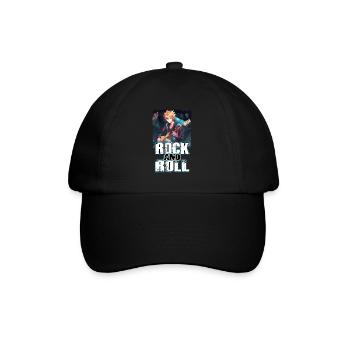 Rock Music Album Cover - Anime Shirt - Baseball Cap - black/black - Front