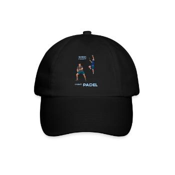 DÉSOLÉ, JE NE PEUX PAS, J’AI DU PADEL - Casquette classique - noir/noir - Devant