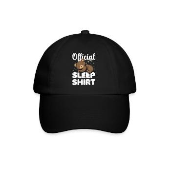 Bear Bears Baby Official Sleep Shirt Lazy Relax - Baseball Cap - black/black - Front