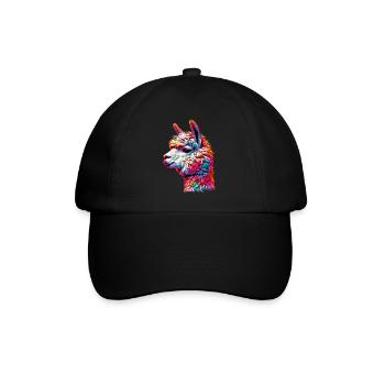Alpaka - Baseballkappe - Schwarz/Schwarz - Vorne