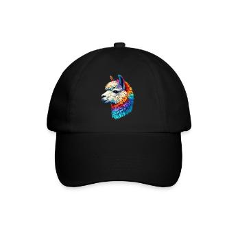 Alpaka - Baseballkappe - Schwarz/Schwarz - Vorne