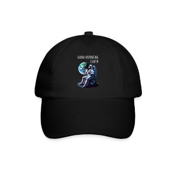 Good morning earth Astronaut - Baseball Cap - black/black - Front