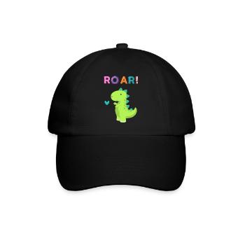 Roar - Sweet Dino! - Baseballkappe - Schwarz/Schwarz - Vorne