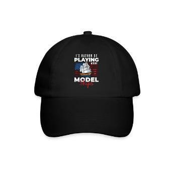 Navire Miniature Voilier Rc Bateau - Casquette classique - noir/noir - Devant