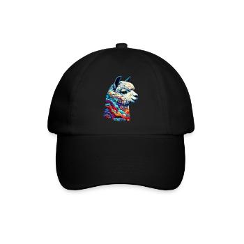 Alpaka - Baseballkappe - Schwarz/Schwarz - Vorne