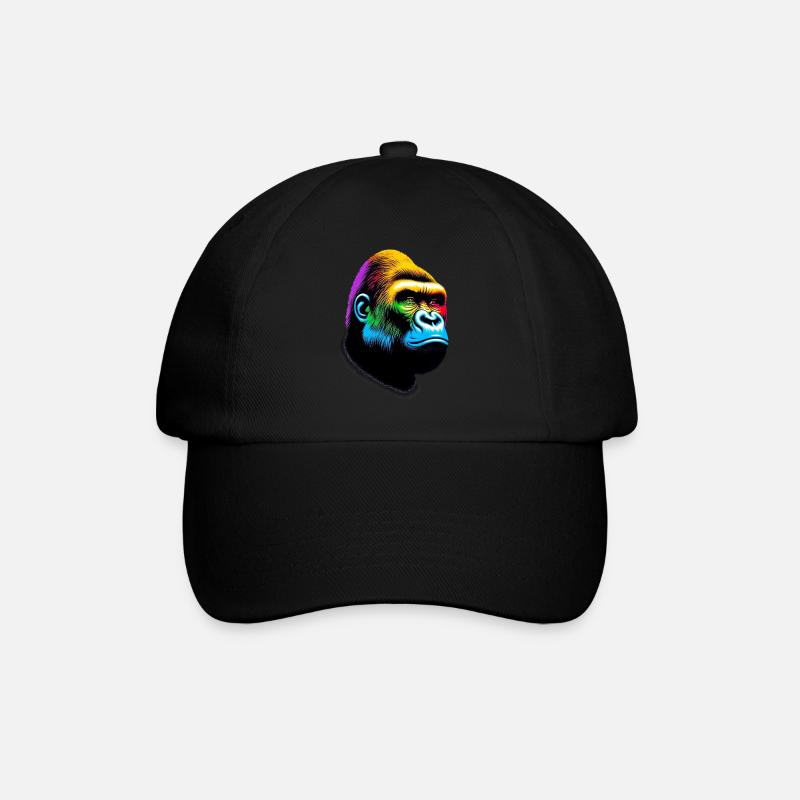 Gorilla - Baseballkappe - Schwarz/Schwarz
