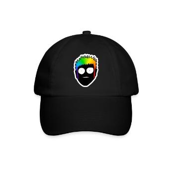 Choqué avec des yeux écarquillés : Sticky Queer Pride - Casquette classique - noir/noir - Devant
