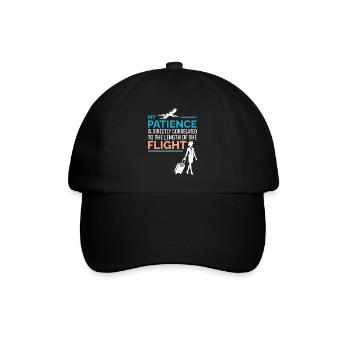 Flight Attendant Aviation Cabin Crew Air Hostess - Baseball Cap - black/black - Front