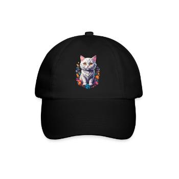 Kitten - Baseball Cap - black/black - Front