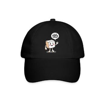 Tofu Lustiges - Baseballkappe - Schwarz/Schwarz - Vorne