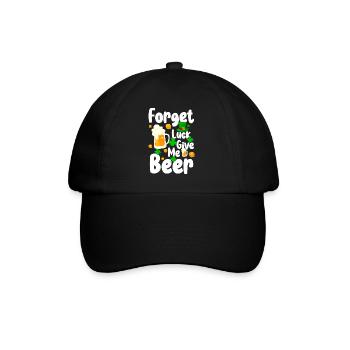 Irish Shamrock Leprechaun Celtic - Baseball Cap - black/black - Front