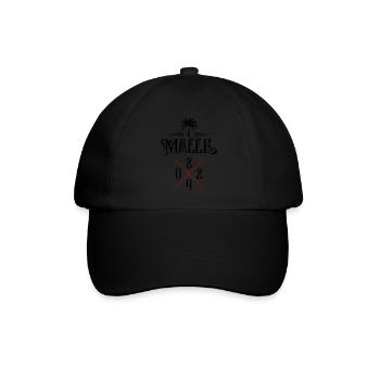 Malle 2024 Palme Mallorca - Baseballkappe - Schwarz/Schwarz - Vorne
