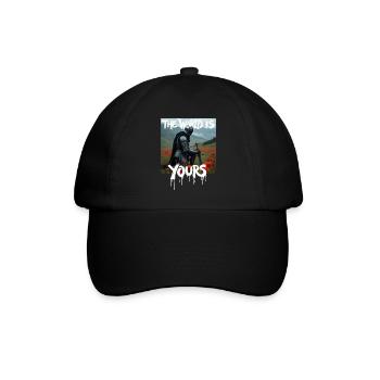 THE WORLD IS YOURS x FALLEN KNIGHT - Baseballkappe - Schwarz/Schwarz - Vorne