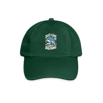 Mignon dauphin disant filles femmes - Casquette classique - vert bouteille - Devant