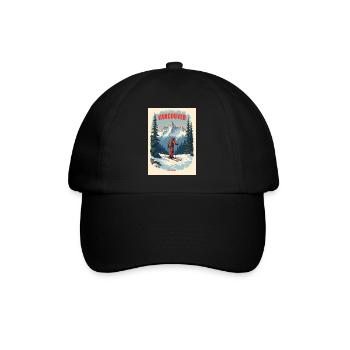 Paysages de montagne de Vancouver - Casquette classique - noir/noir - Devant