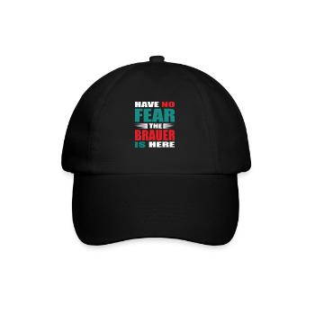 Have no Fear the Brauer is here Outfit - Baseballkappe - Schwarz/Schwarz - Vorne