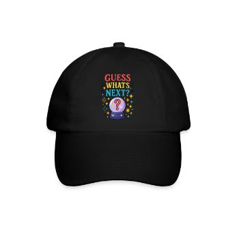 Guess what's coming - Baseball Cap - black/black - Front